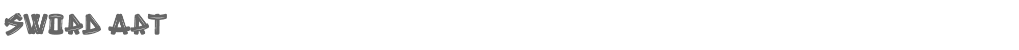Sample characters Sword Art Font